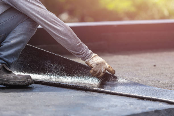 Professional Basement Waterproofing technician working in Saint Joe, IN